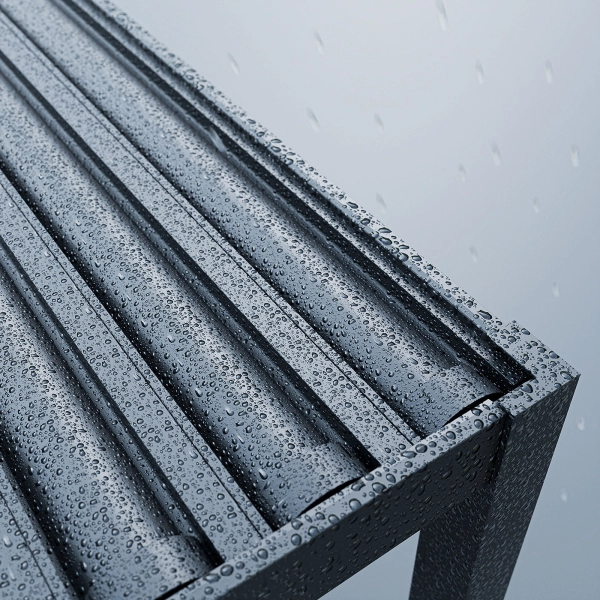 Pergola ogrodowa tarasowa aluminiowa NORDVIC Skyline 3 x 3 m Antracyt